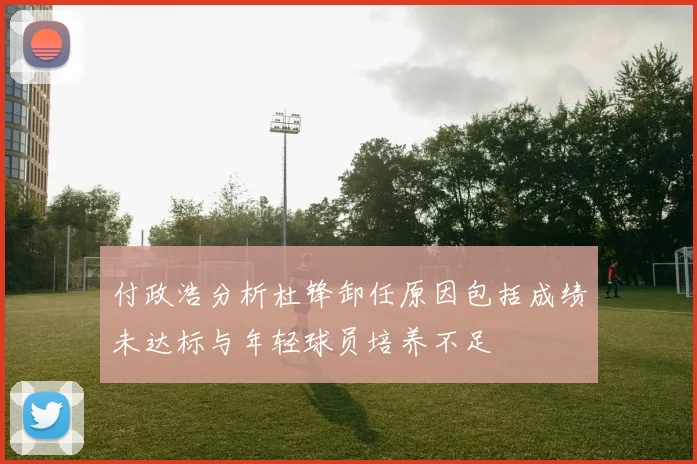 付政浩分析杜锋卸任原因包括成绩未达标与年轻球员培养不足